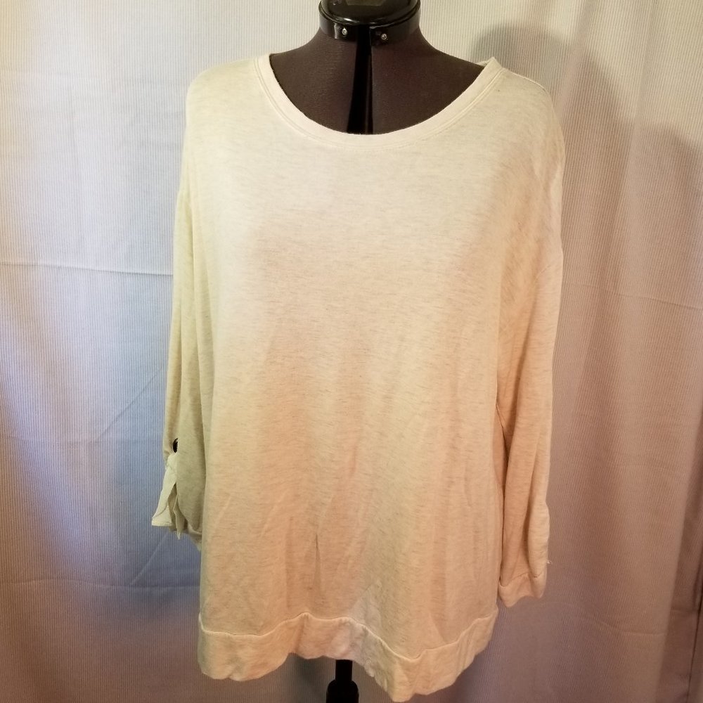 Simply Vera Verawang Soft Top Womens SZ Large Off White Color
